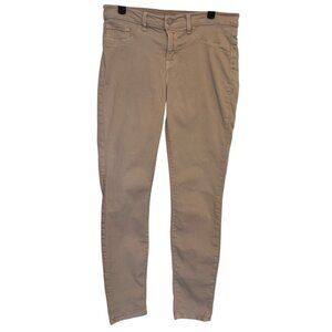 J Brand Size 29 Skinny Leg Jeans Khaki Cotton Blend